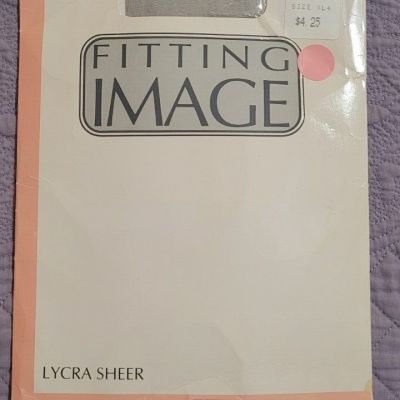 Fitting Image Lycra Sheer Grey Mist Sandlefoot Strengthened Toe Rear Panel XL4